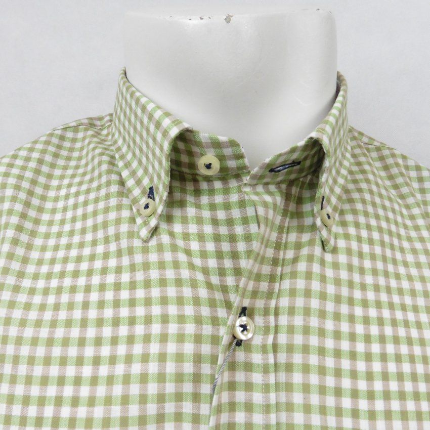 Camisa m/c cuadros verde de VNTO