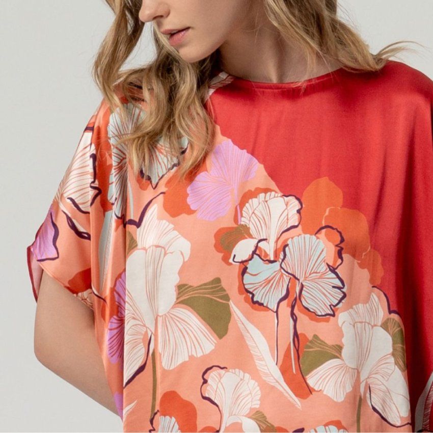 Blusa caldera con estampado de Surkana