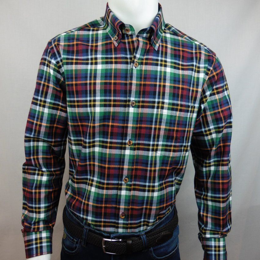 Camisa cuadros multi color de Corsare