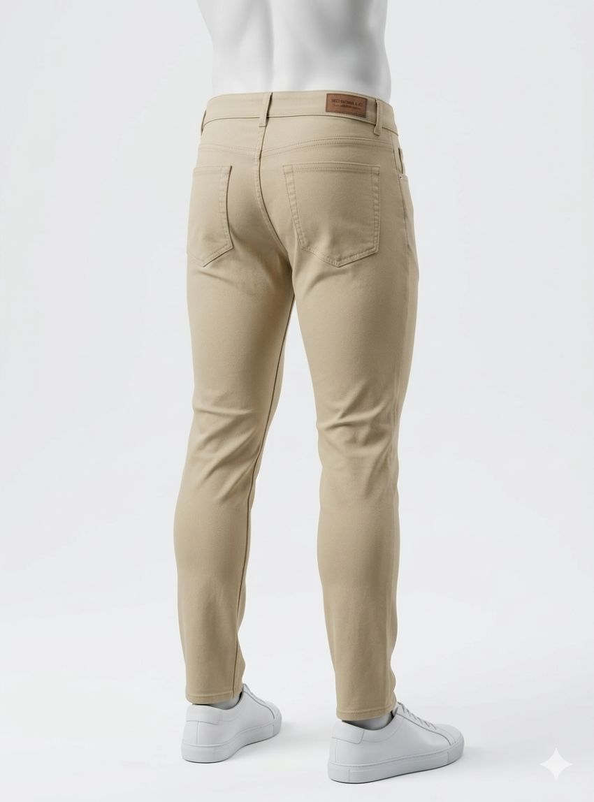 Pantalón 5 bolsillos arena de West