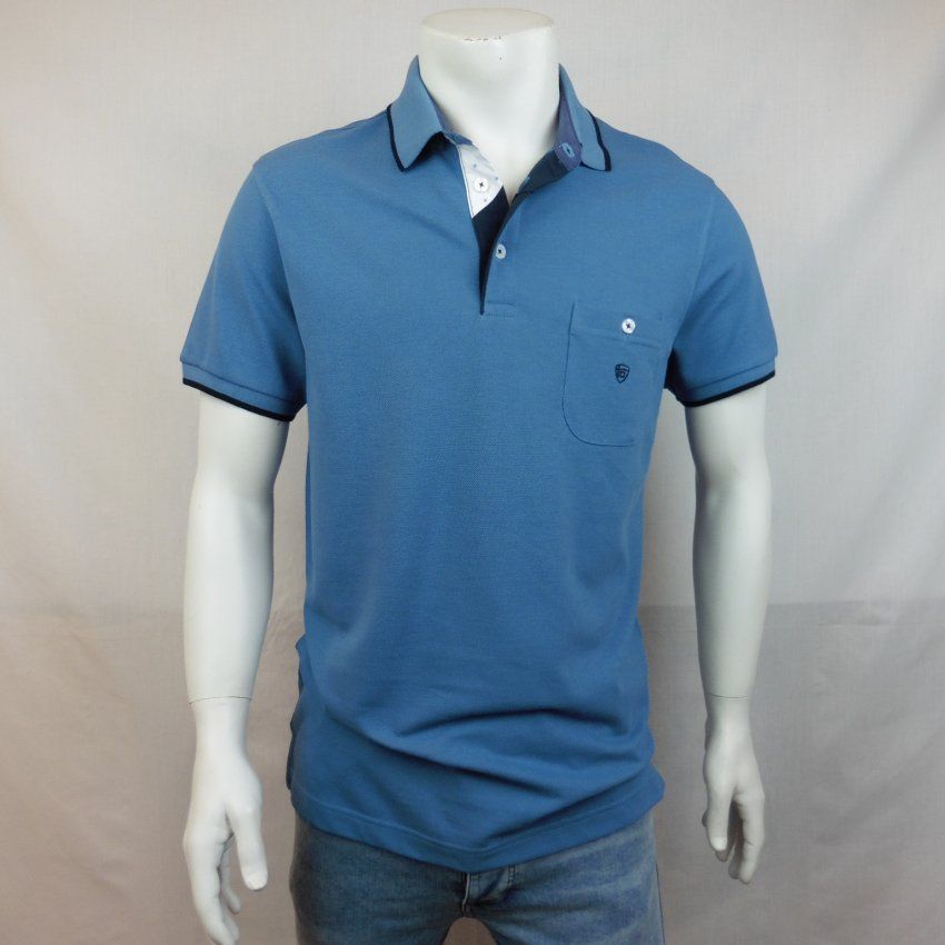 Polo azul acero de Tomé