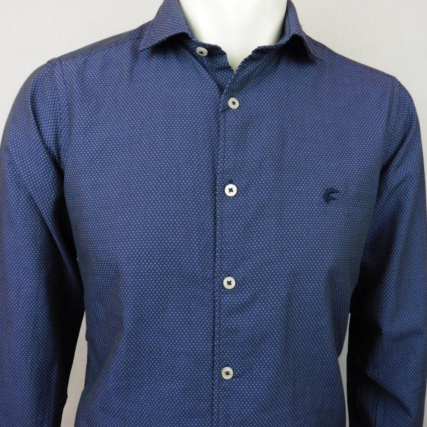 Camisa azul mini guiones de Dos Galgos