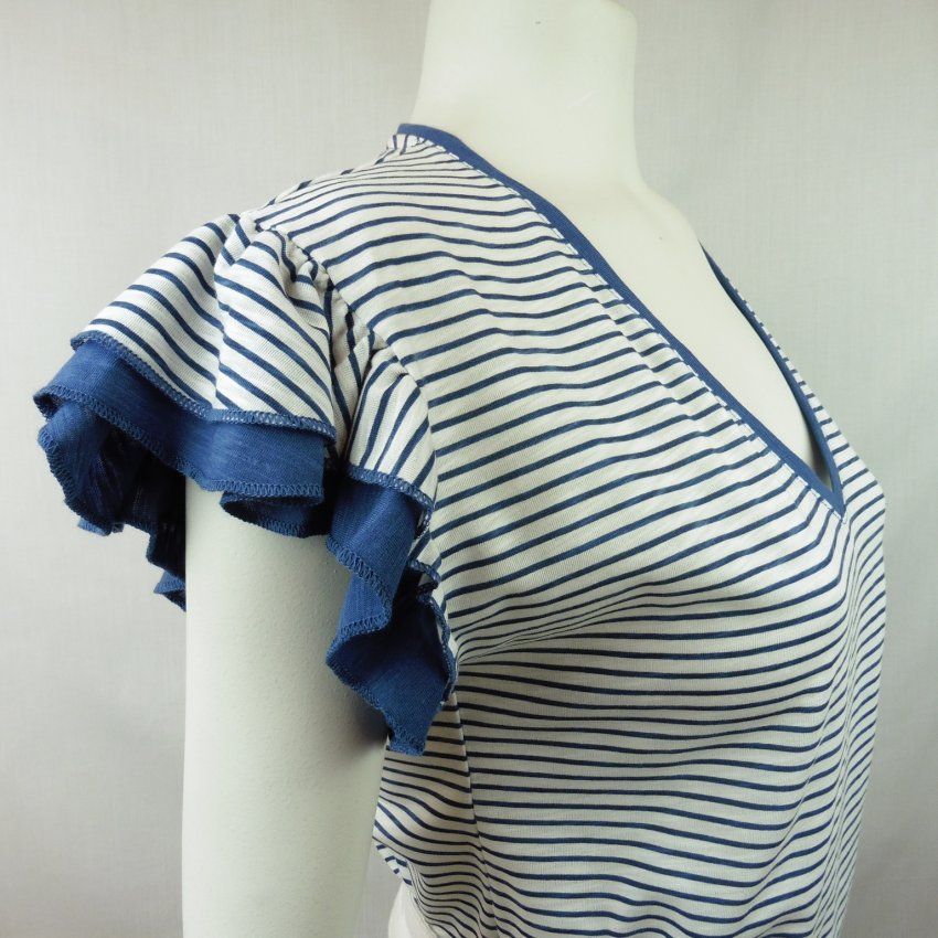 Camiseta rayas volantes de WNT Collection