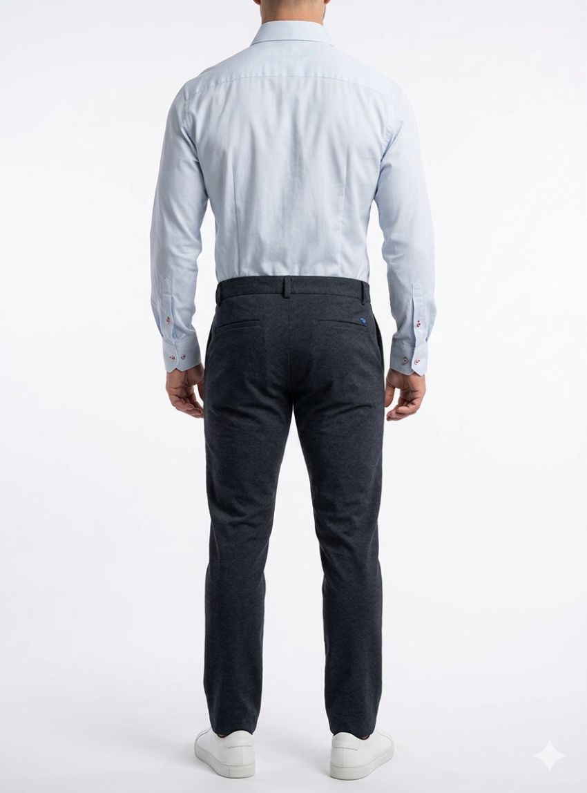 Camisa elástica celeste mini dibujo  de Dark & Fish