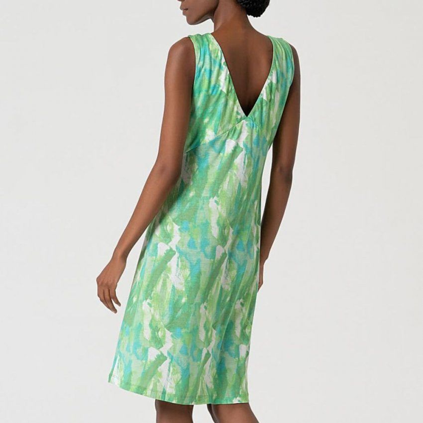 Vestido pinceladas verdes de Surkana