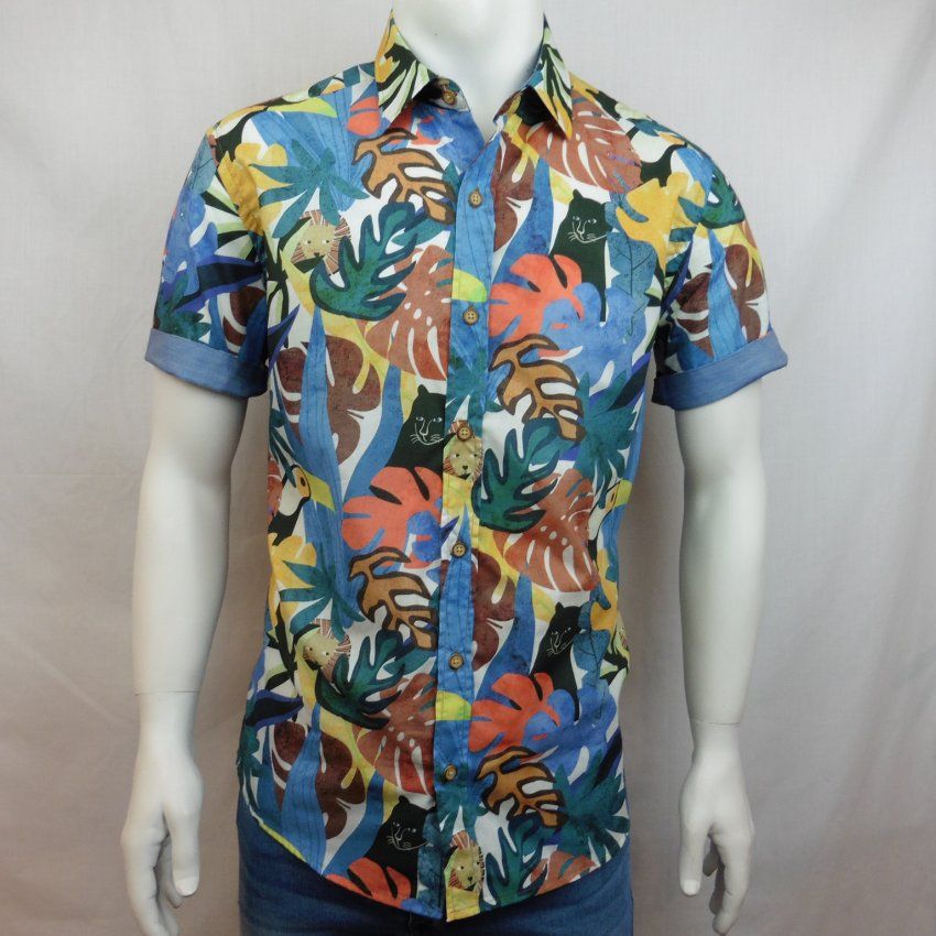 Camisa tropical aninales de Corsare