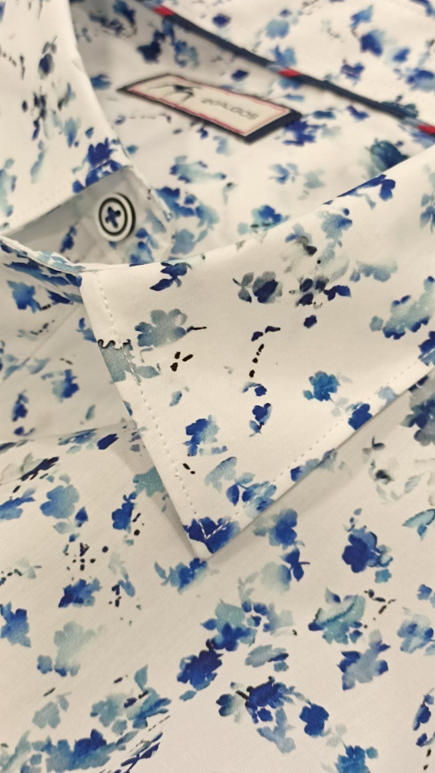 Camisa flores azules de Dos Galgos
