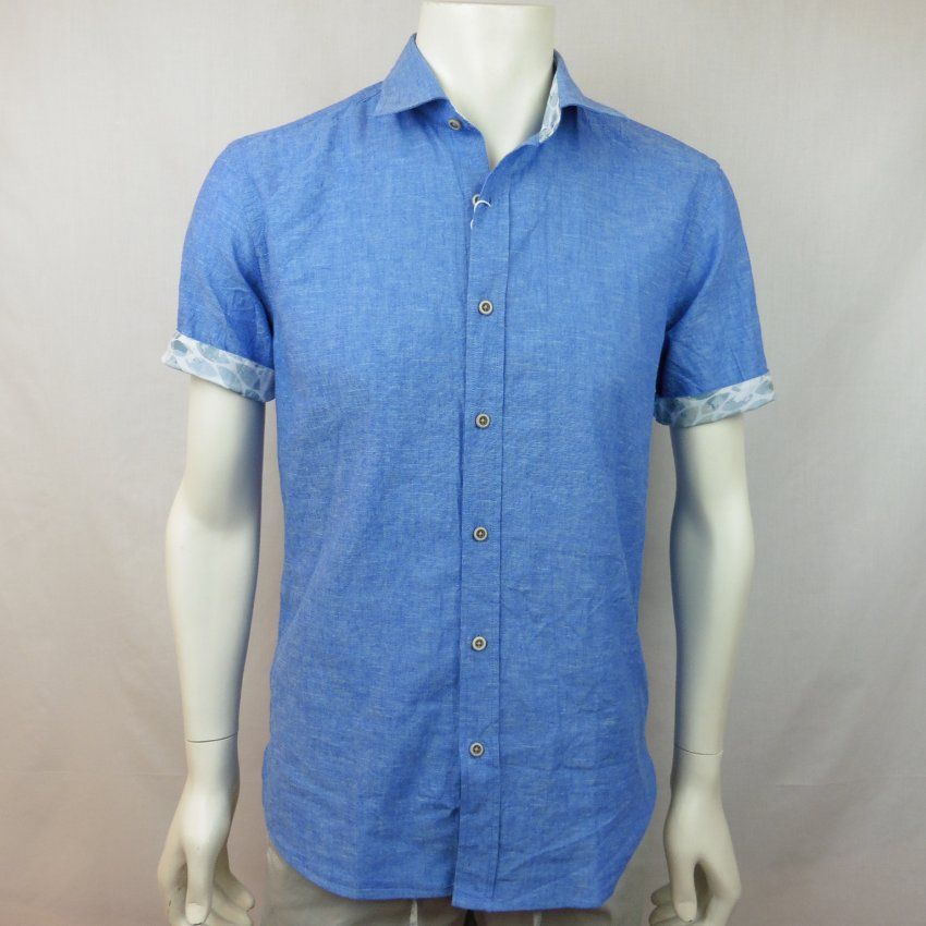 Camisa lino azul de Corsare