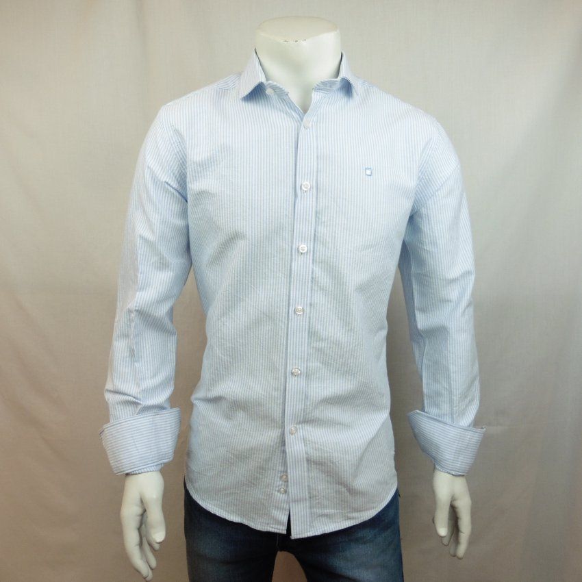 Camisa rayas celeste de Yellow Skin