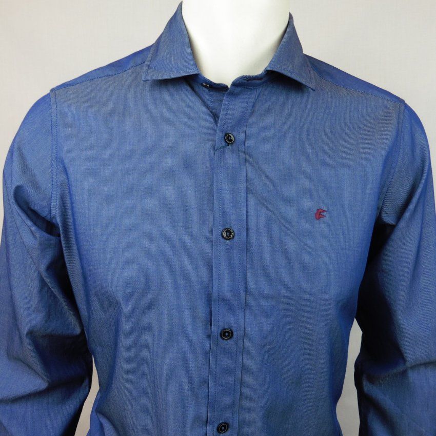 Camisa mil rayas azul tinta de Dos Galgos