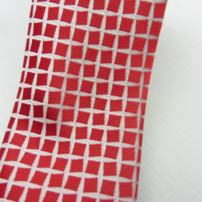 Corbata roja cuadros blancos de Boccola