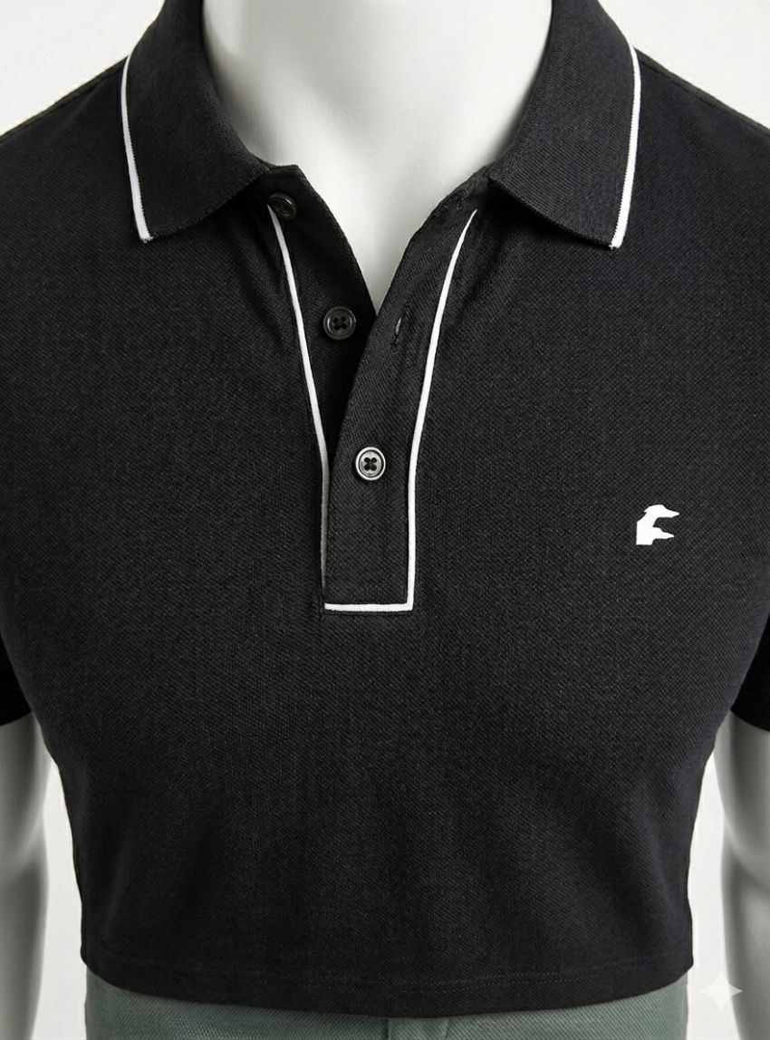 Polo TECH FIT negro de Dos Galgos