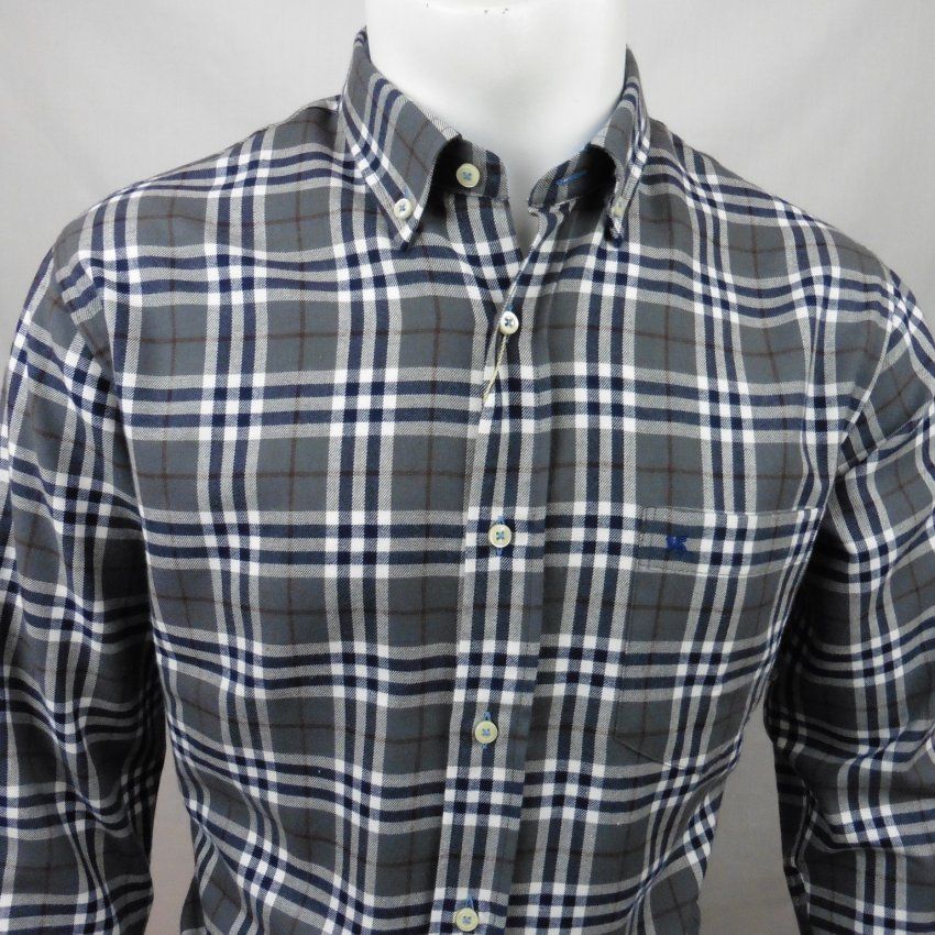 Camisa cuadros gris viella de VNTO