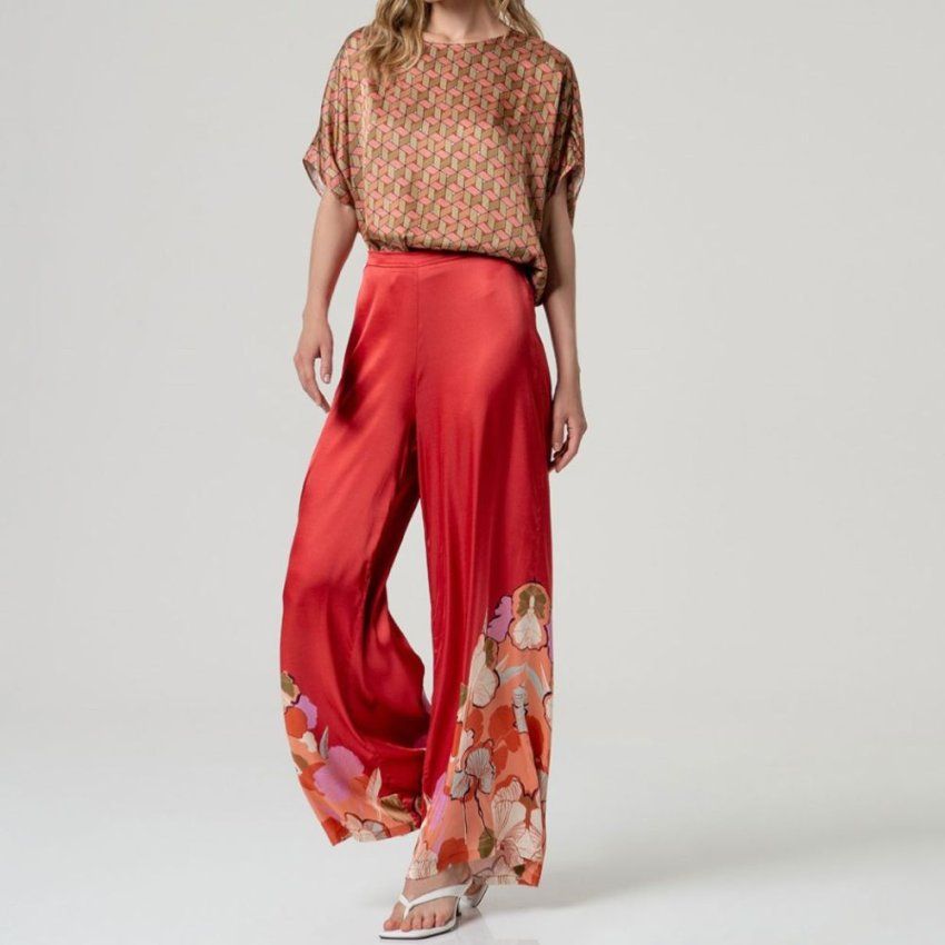 Pantalón caldera con estampado de Surkana