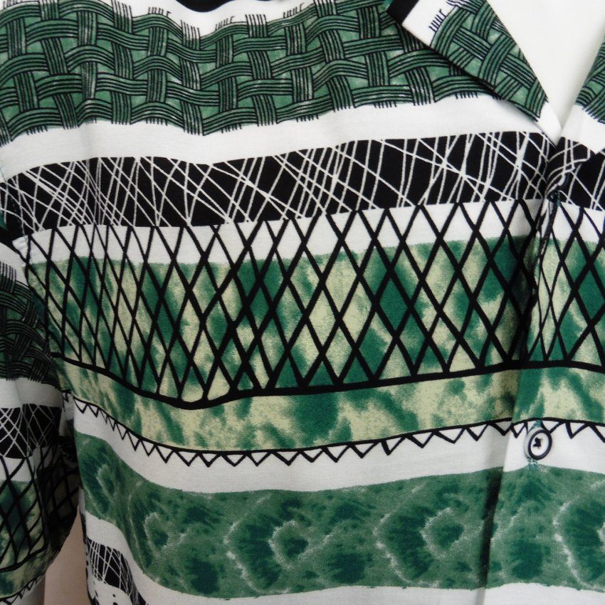 Camisa estampado horizontal verde de Dark & Fish