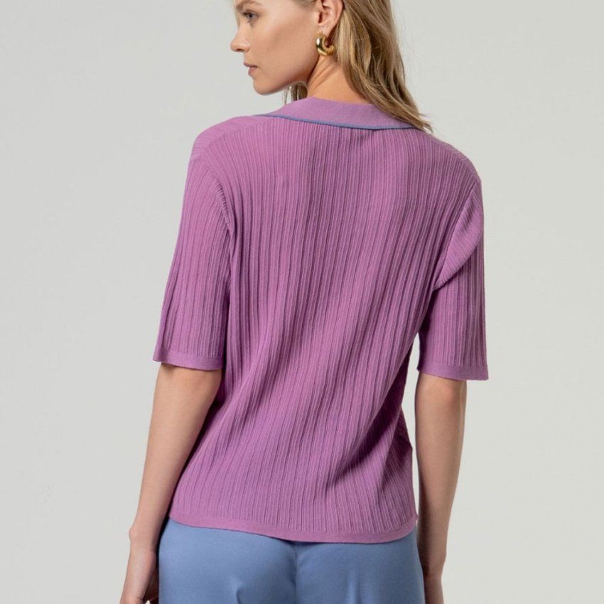 Jersey polo canalé de Surkana