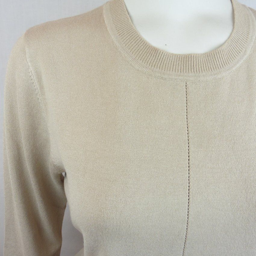 Jersey cuello redondo beige de WNT Collection