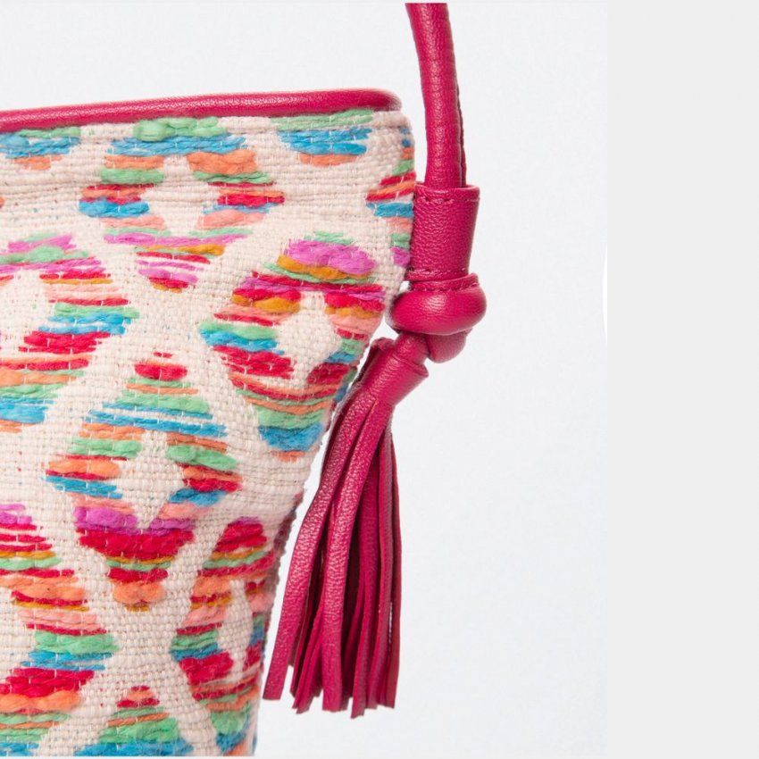 Bolso rombos multi color de Surkana