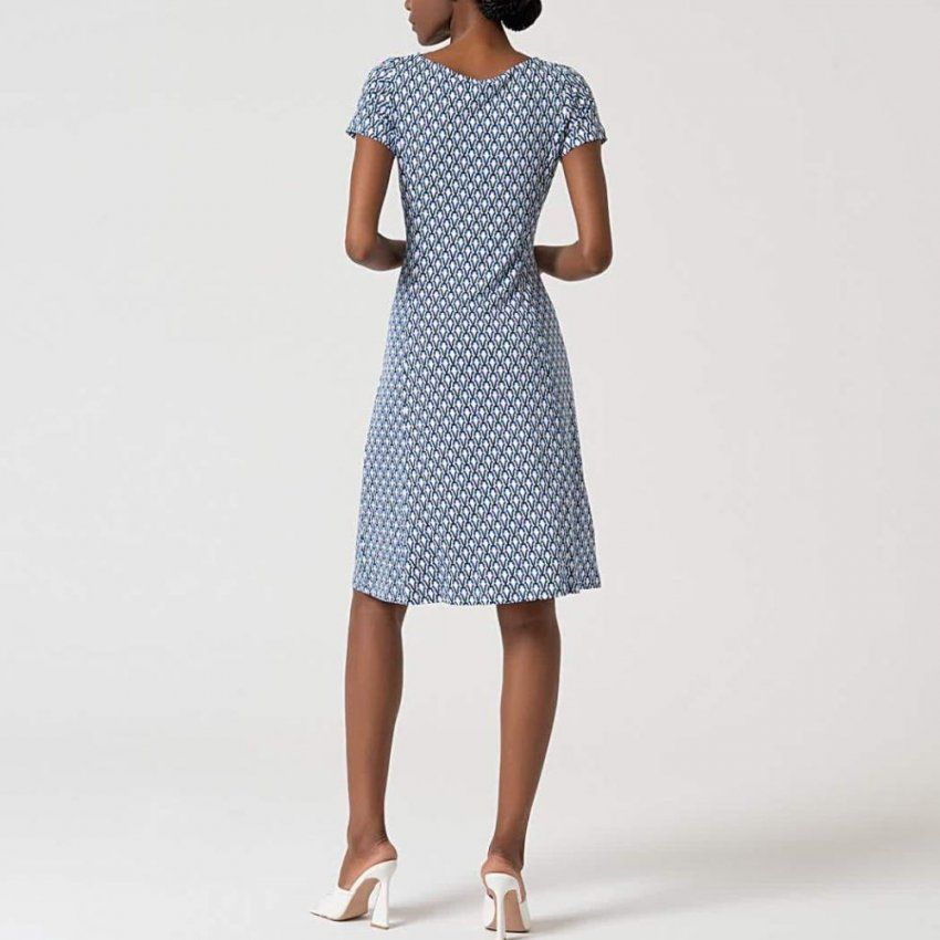 Vestido estampado azul y rosa de Surkana