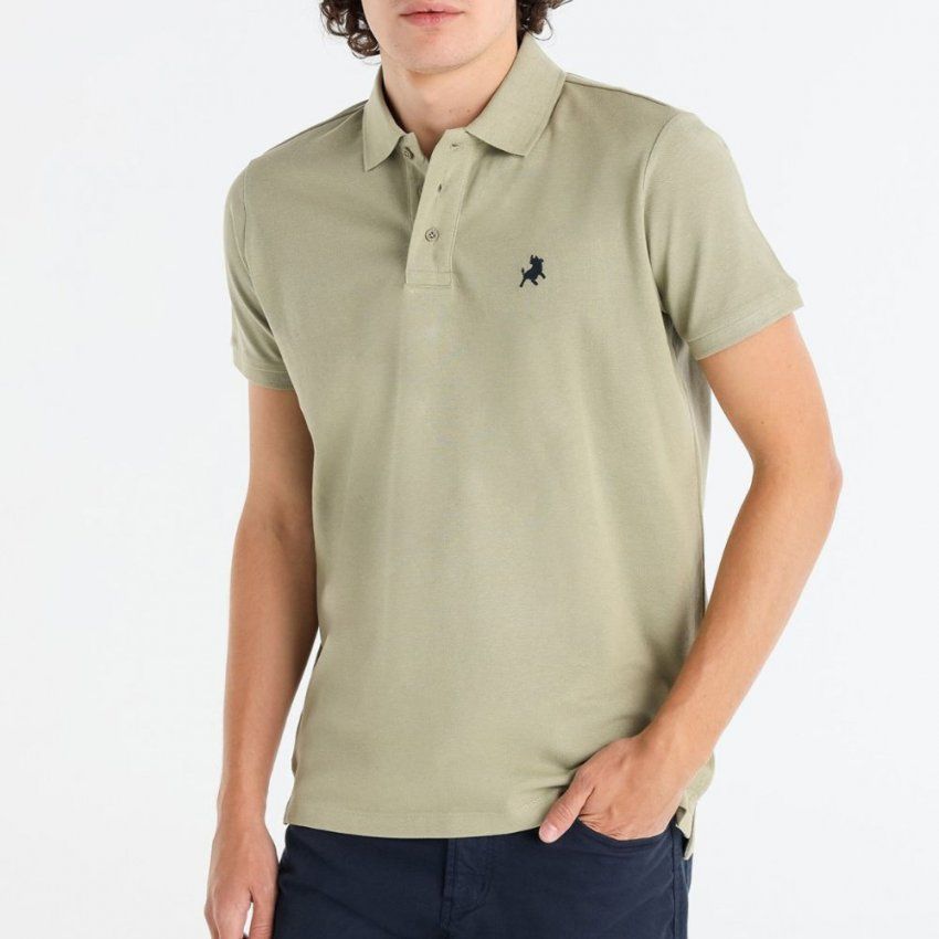 Polo piqué verde de Lois