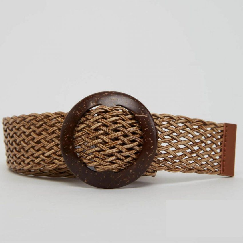 Cinturón rafia beige de Surkana