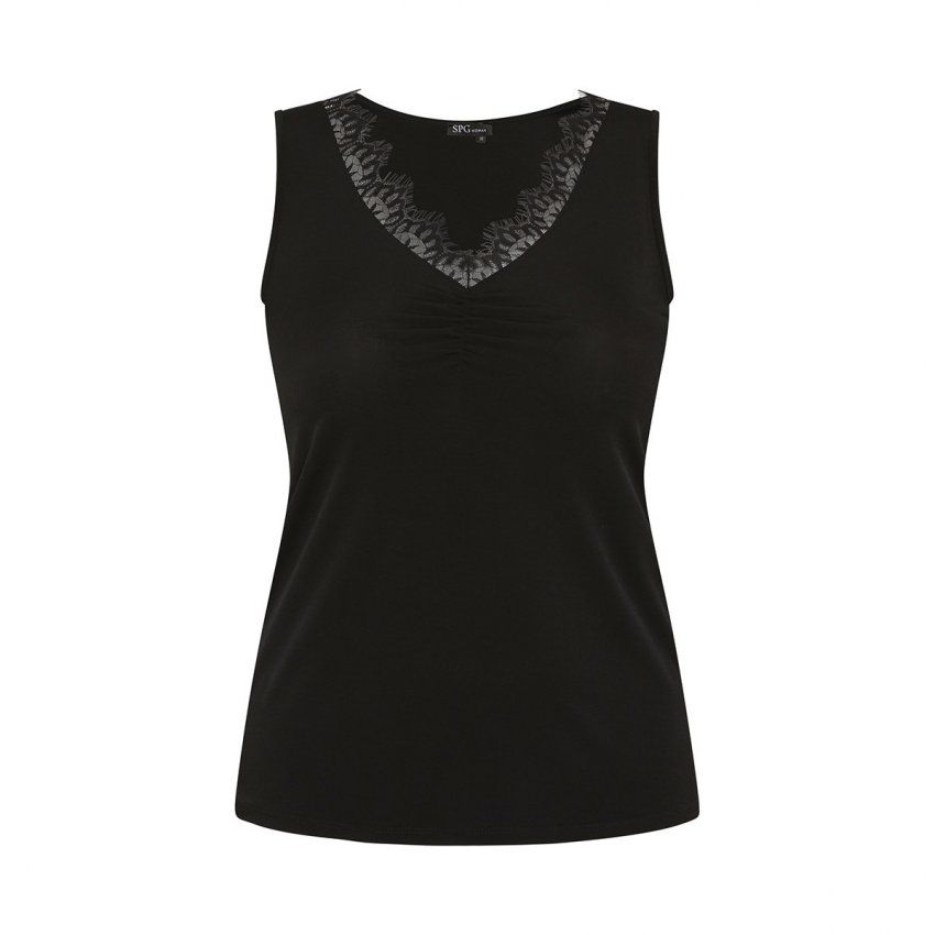 Top lencero negro de SPG Woman