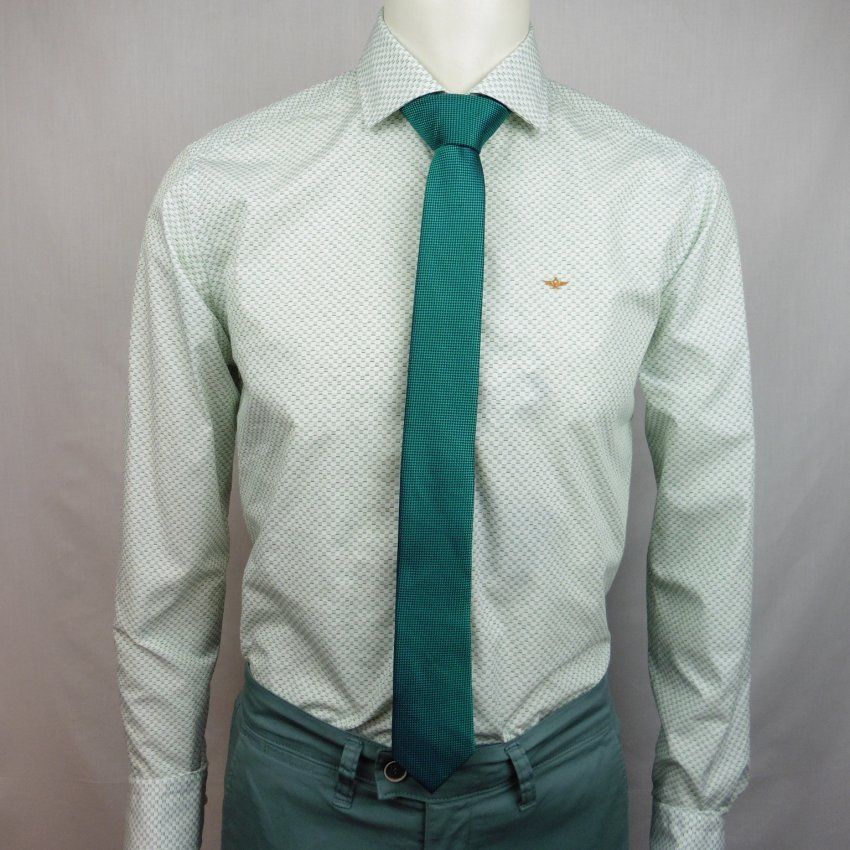 Camisa mini cuadros verdes de Corsare