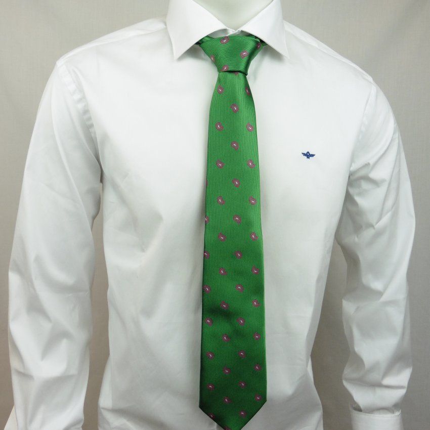 Corbata gotas verde de Boccola