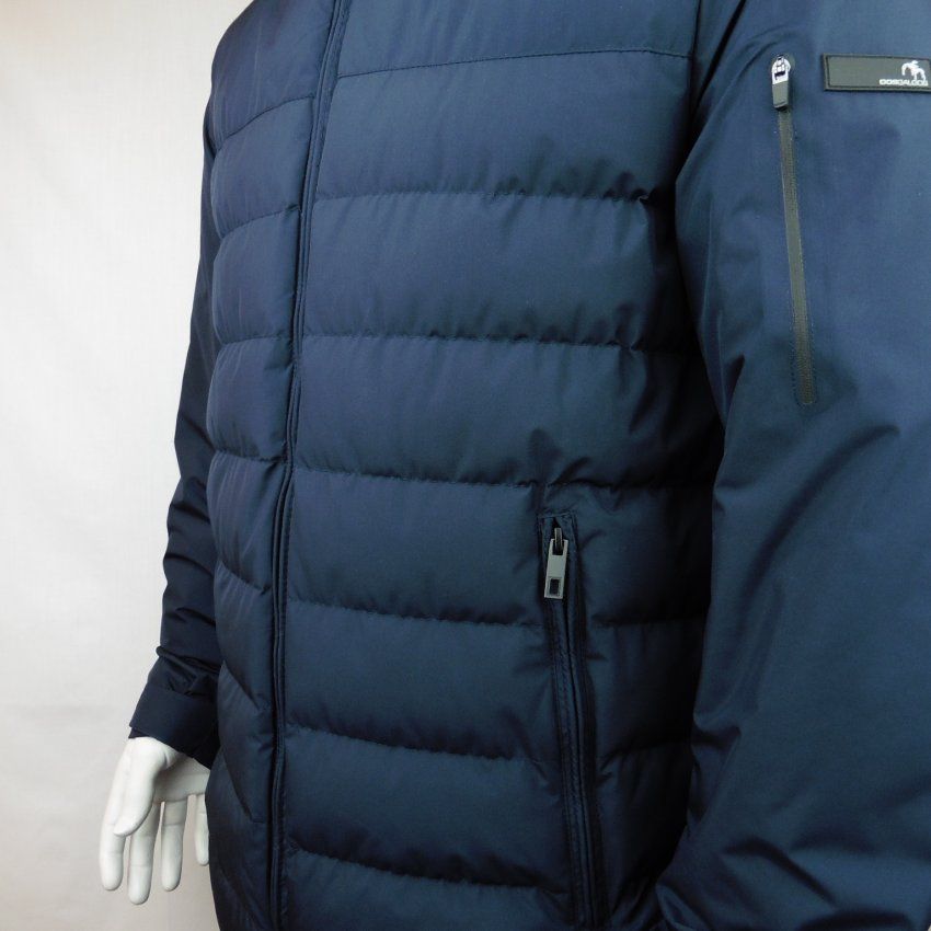 Chaquetón capucha azul marino de Dos Galgos