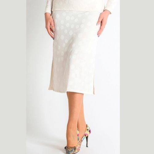 Falda crudo lunares de Lourdes Castillo