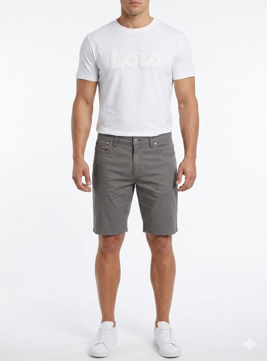 Pantalón corto 5 bolsillos gris de West Original & Co.