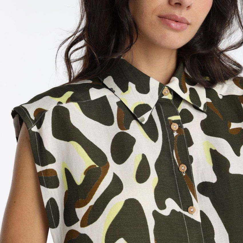Camisa estampado grande verde de Lois