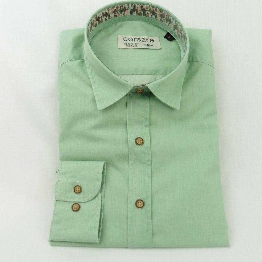 Camisa verde algodón de Corsare