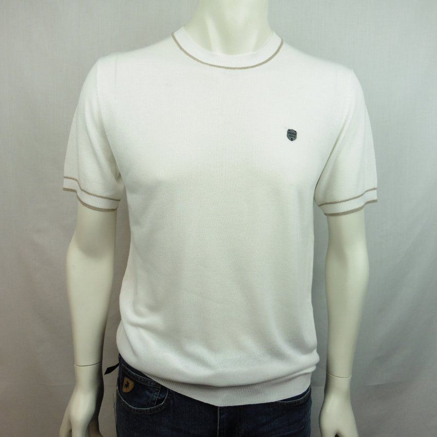 Jersey blanco de punto de Dark & Fish