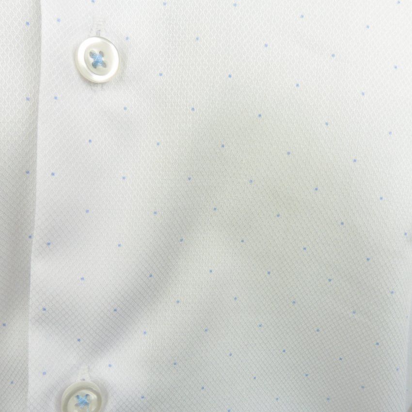 Camisa blanca topo celeste de Yellow Skin