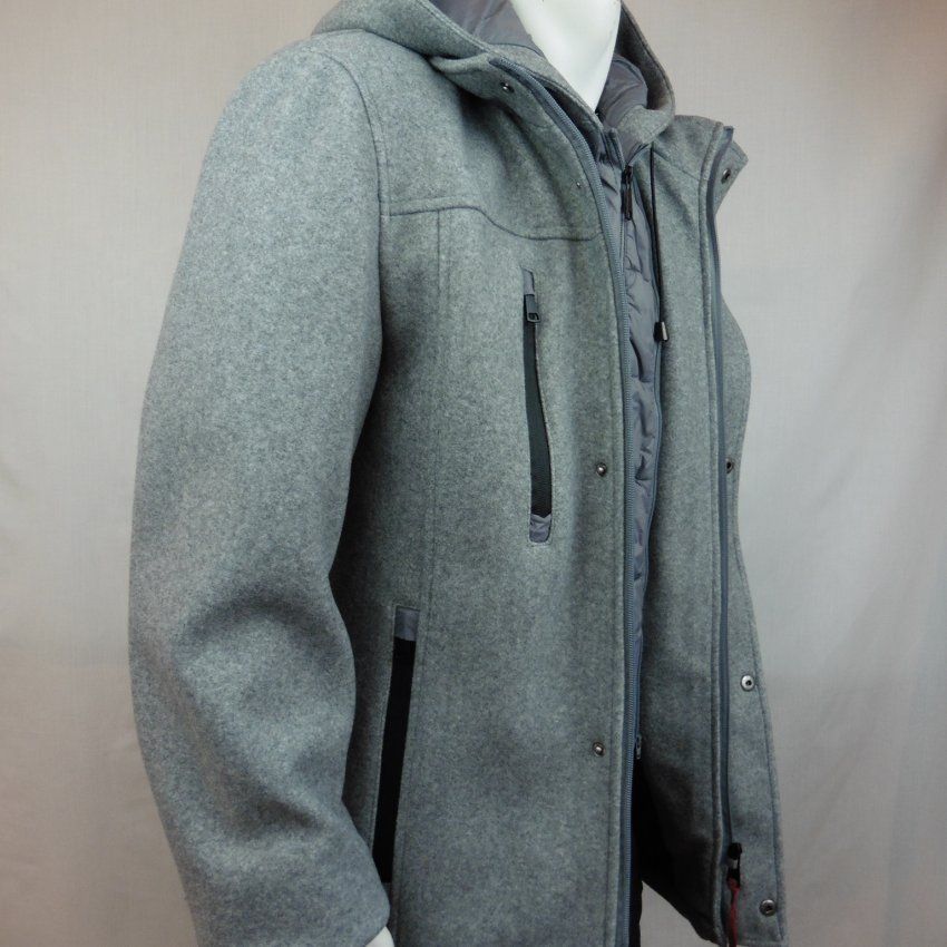 Chaquetón paño gris vigoré de Alexander & Co.