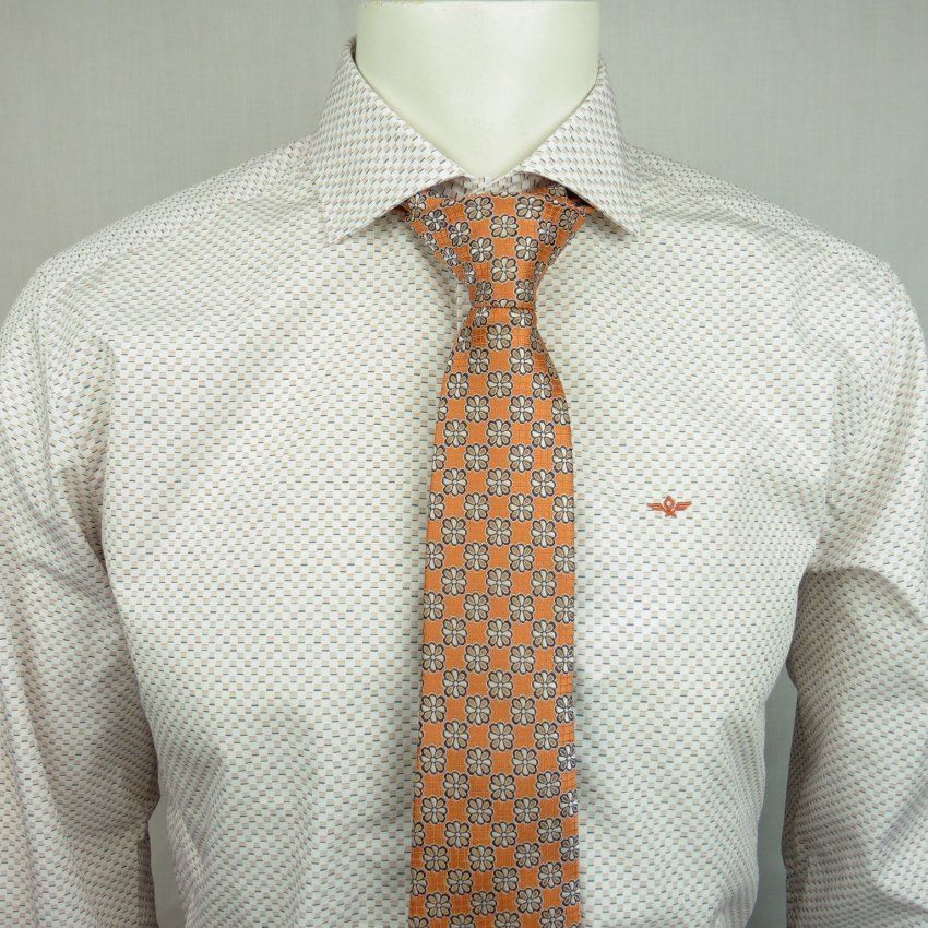 Camisa mini cuadros naranjas de Corsare