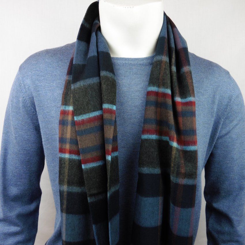 Bufanda cuadros azules de Boccola