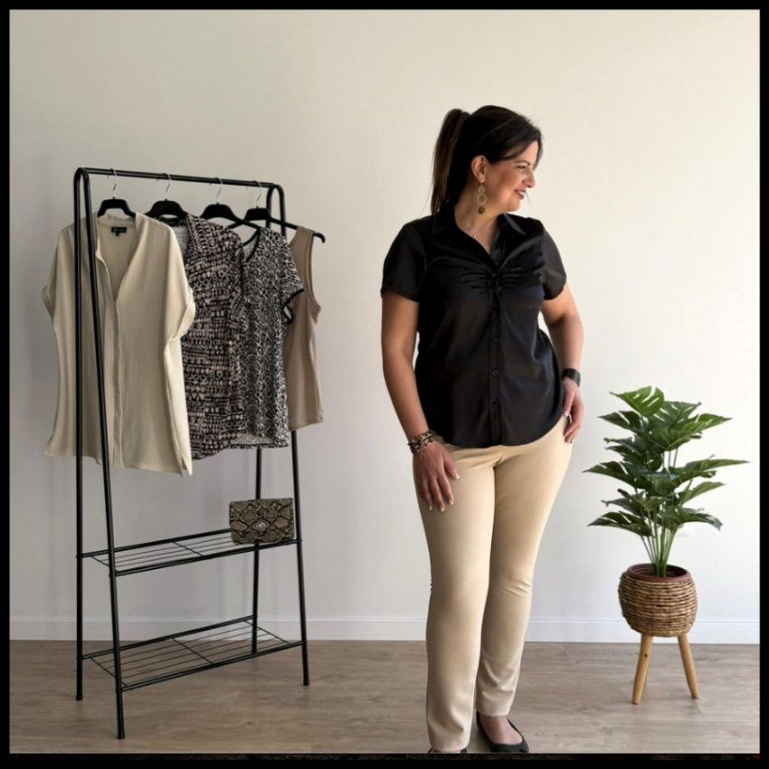 Pantalón canutillo beige de Yemeka