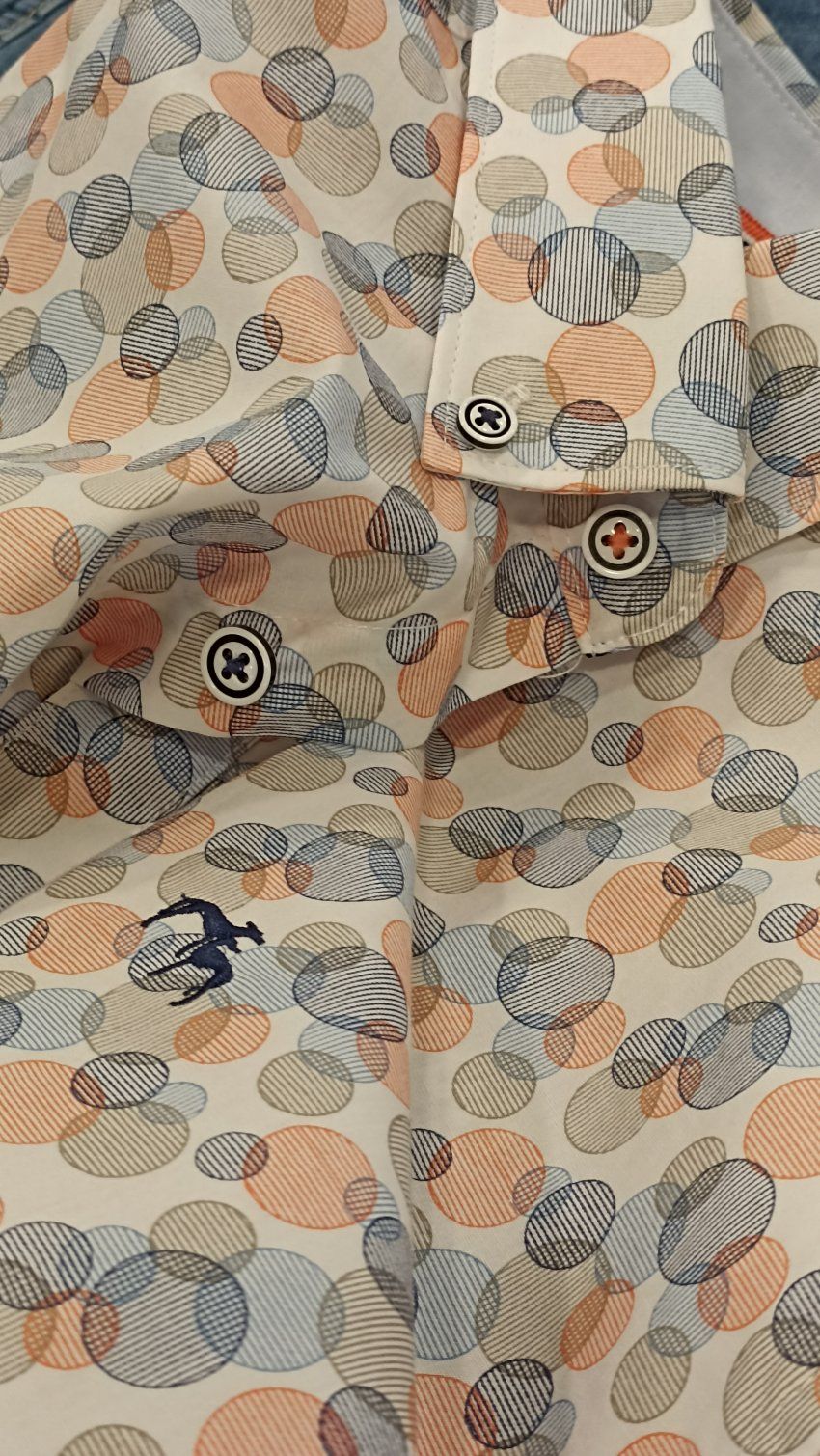 Camisa círculos rayados de Dos Galgos