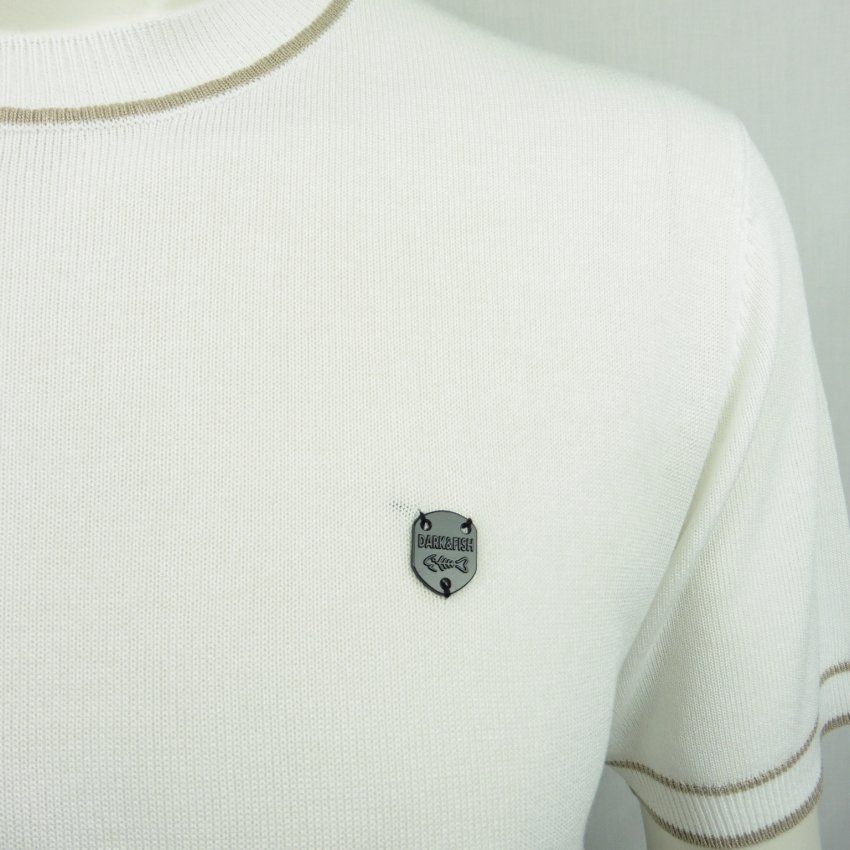 Jersey blanco de punto de Dark & Fish