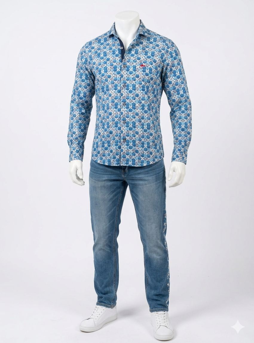 Camisa elástica estampada de Dark & Fish