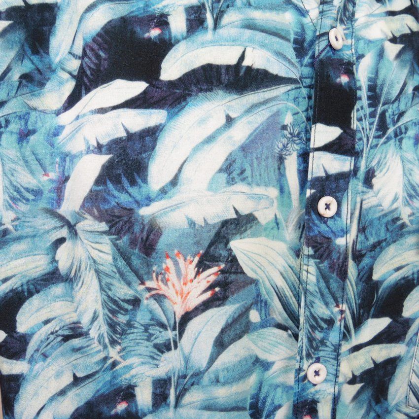 Camisa palmeras azul de Dos Galgos