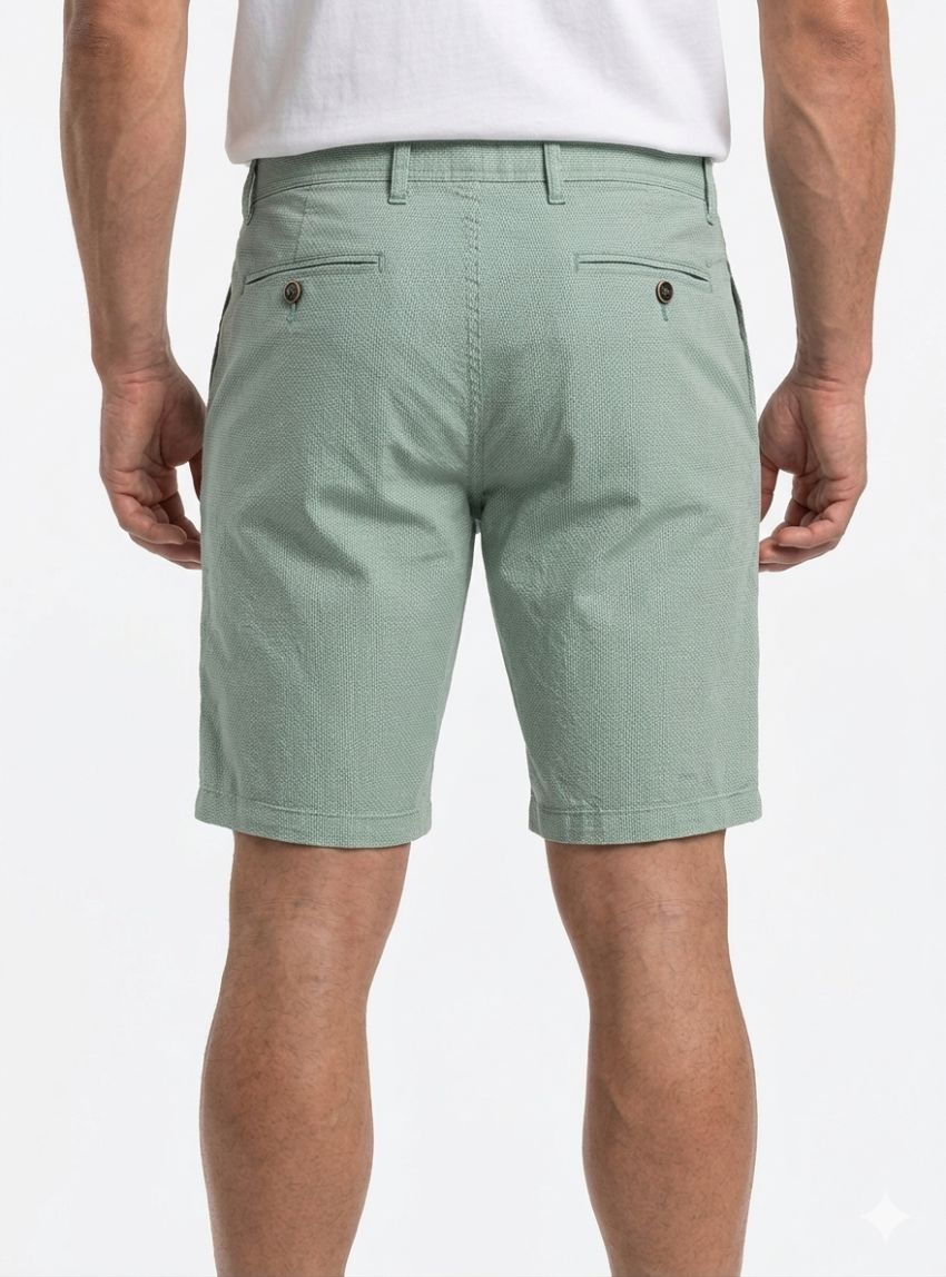 Pantalón corto micro dibujo verde de Tayron's