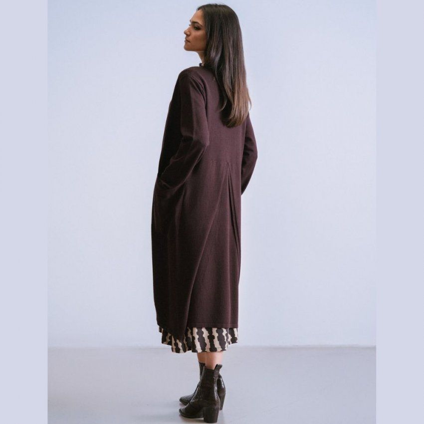 Chaqueta larga marrón de WNT Collection