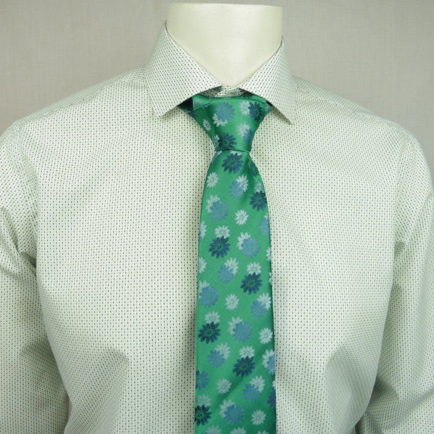 Camisa mini guiones verdes y azules de Corsare