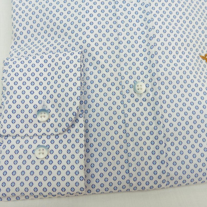 Camisa mini rombos azules de Corsare