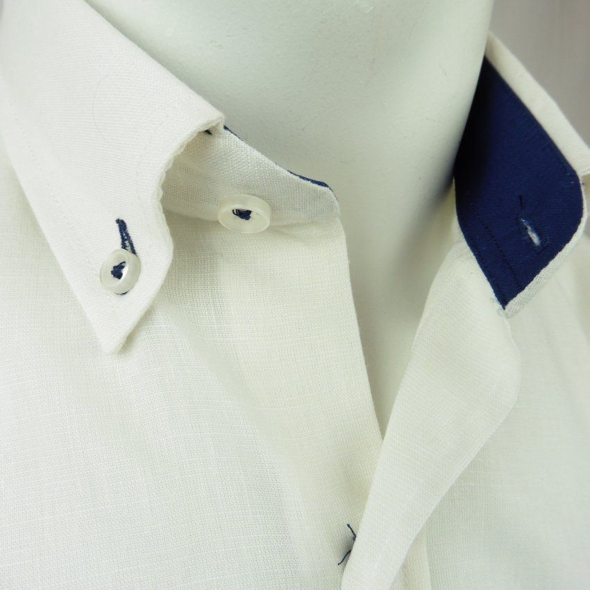 Camisa m/c lino crudo de VNTO