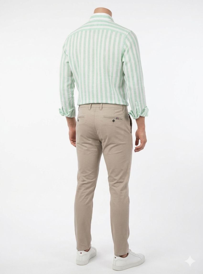 Camisa rayas verdes de Yellow Skin