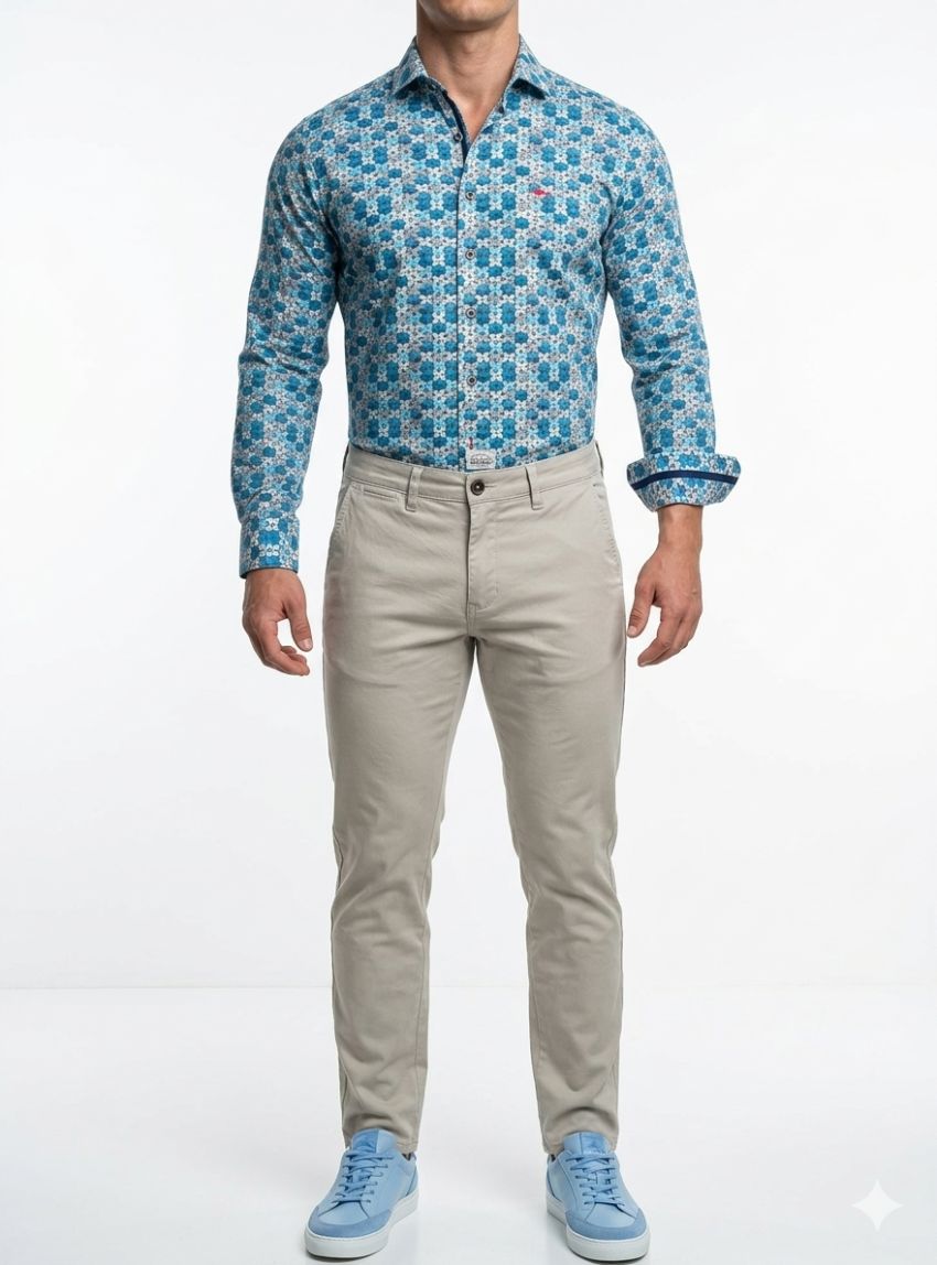 Pantalón gris perla de West